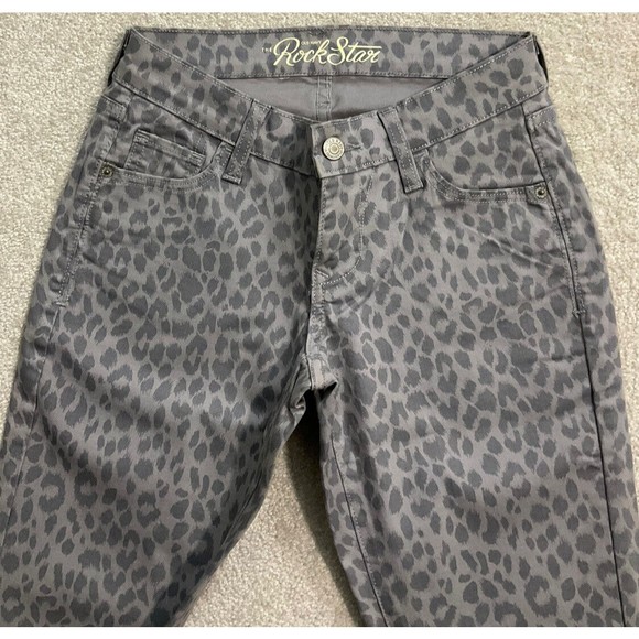 Old Navy Women's Rockstar Skinny Gray Animal Print Jeans Pants Size 2 #G1.. - Picture 5 of 8